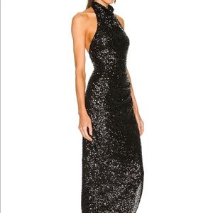 Revolve Black Sequin Formal dress